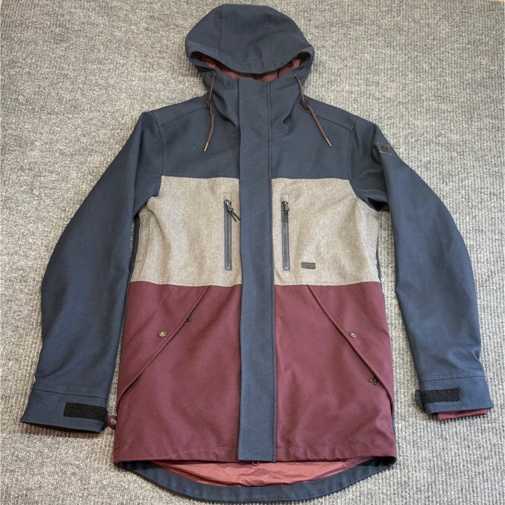 Ride Outerwear Division 10K Strata HD Snowboard Jacket Mens Small Colorblock